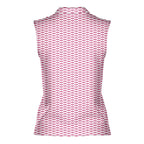 Paddle the Pink Canoe-Women Sleeveless Polo Shirt-Gerbera Prints