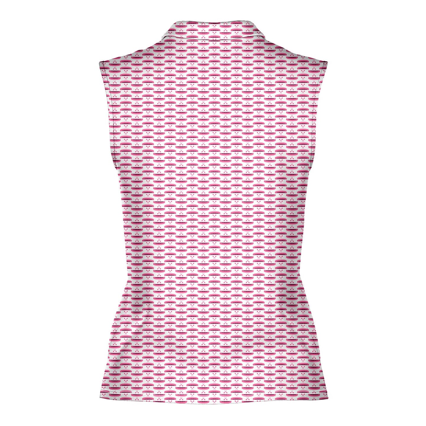 Paddle the Pink Canoe - Ladies Sleeveless Golf Polo Shirt
