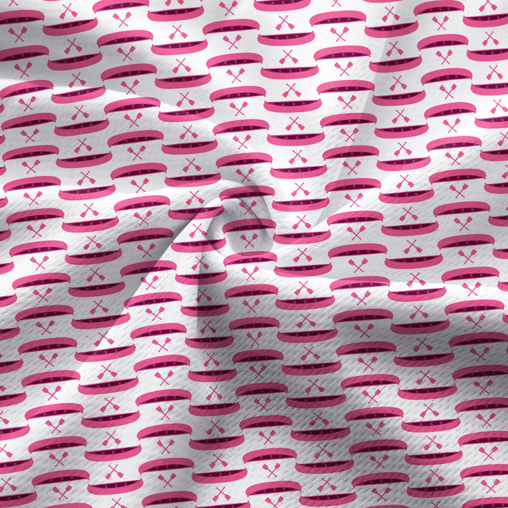 Paddle the Pink Canoe-Women Sleeveless Polo Shirt-Gerbera Prints