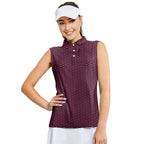 Paddle the Pink Canoe-Women Sleeveless Polo Shirt-Gerbera Prints
