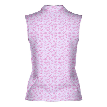 Cream Pie - Ladies Sleeveless Golf Polo Shirt