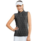 Whiskey Dickk-Women Sleeveless Polo Shirt-Gerbera Prints