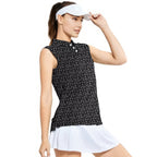 Whiskey Dickk-Women Sleeveless Polo Shirt-Gerbera Prints