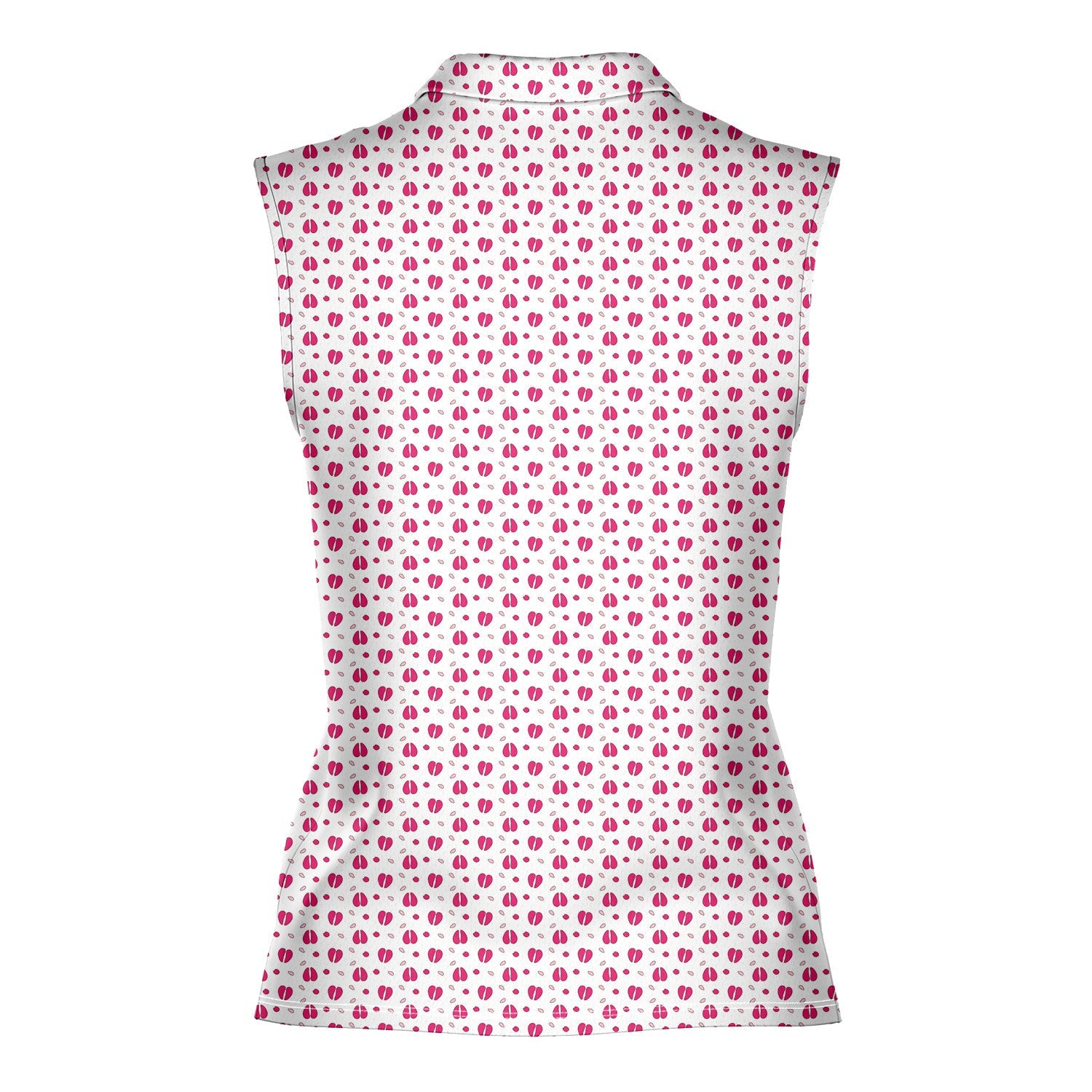 Camel Toe-Women Sleeveless Polo Shirt-Gerbera Prints