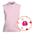 Camel Toe-Women Sleeveless Polo Shirt-Gerbera Prints