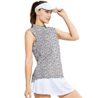 Badonkadonk-Women Sleeveless Polo Shirt-Gerbera Prints