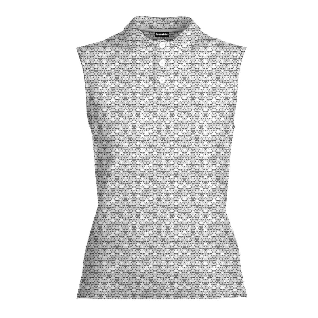 Badonkadonk-Women Sleeveless Polo Shirt-Gerbera Prints
