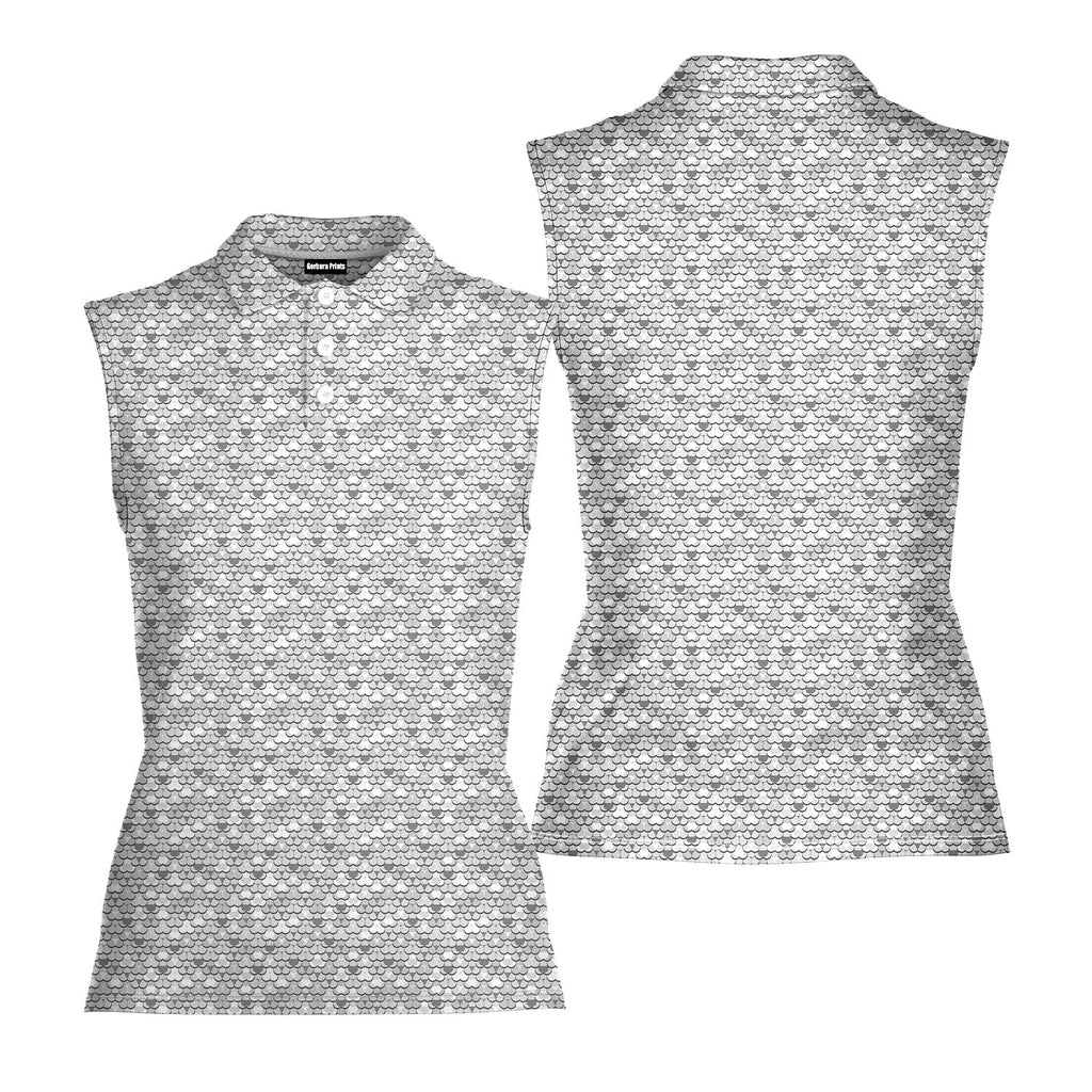 Badonkadonk-Women Sleeveless Polo Shirt-Gerbera Prints