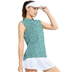 Badonkadonk-Women Sleeveless Polo Shirt-Gerbera Prints