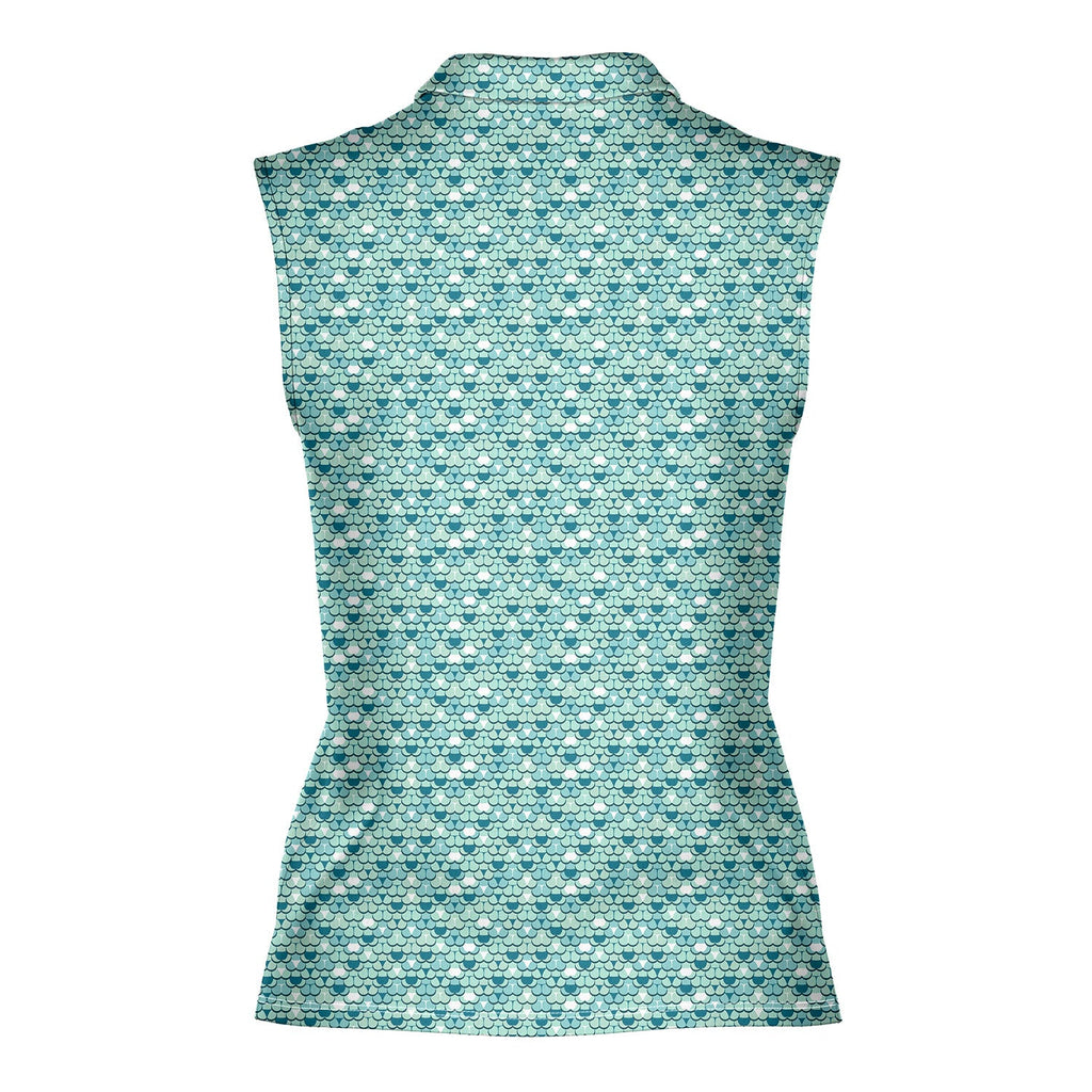 Badonkadonk-Women Sleeveless Polo Shirt-Gerbera Prints