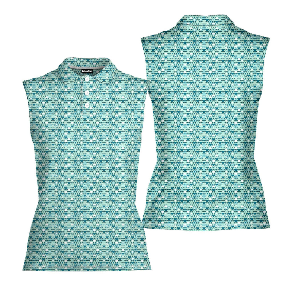 Badonkadonk-Women Sleeveless Polo Shirt-Gerbera Prints