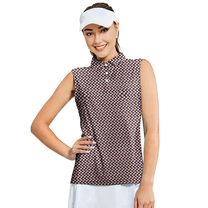 Whip Cream Dream - Ladies Sleeveless Golf Polo Shirt