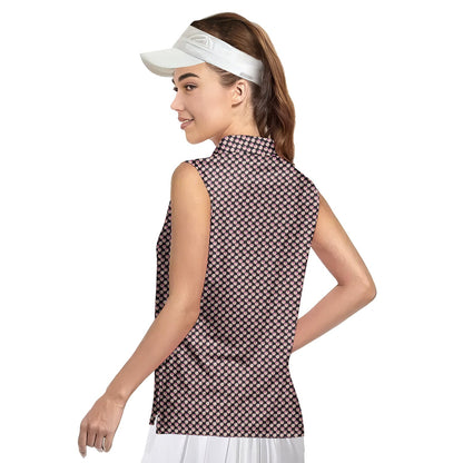 Whip Cream Dream - Ladies Sleeveless Golf Polo Shirt