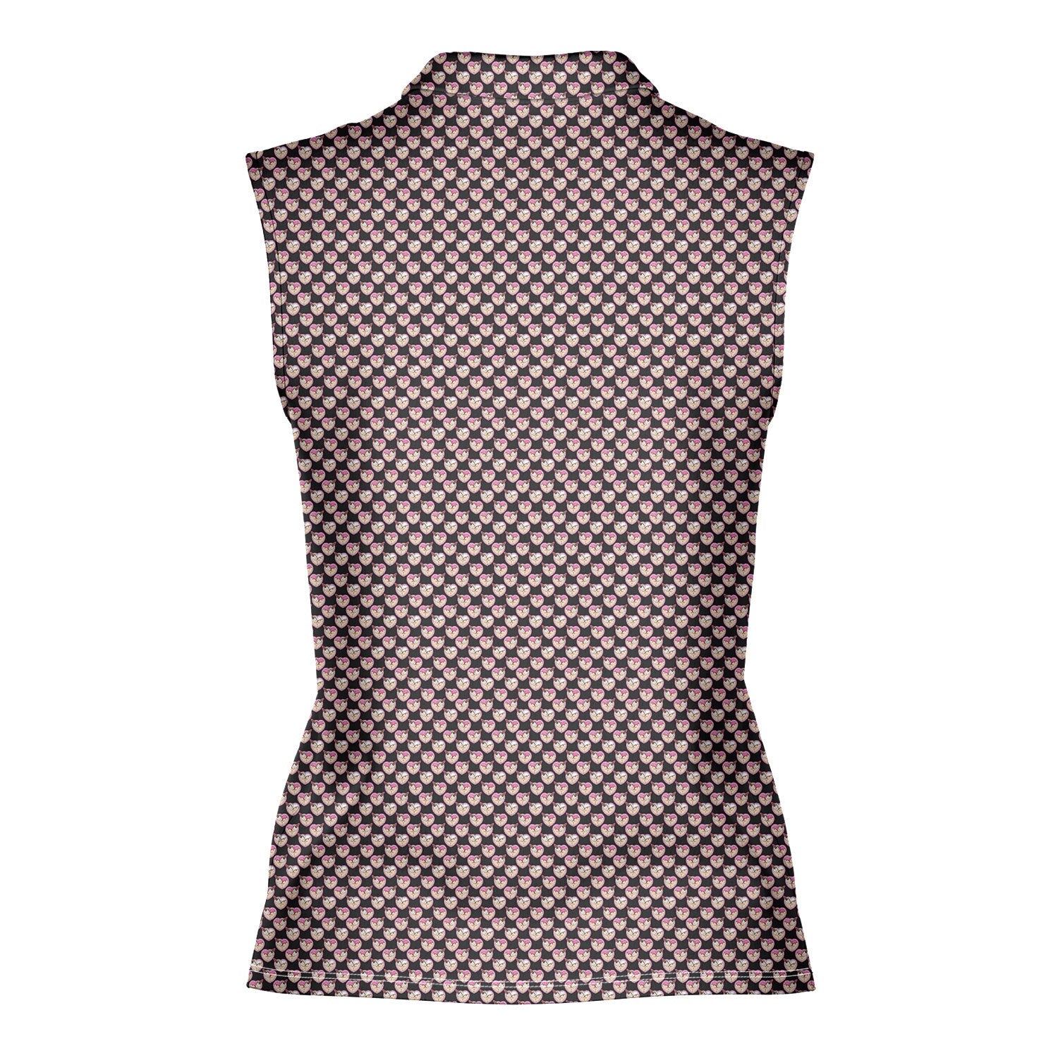 Whip Cream Dream-Women Sleeveless Polo Shirt-Gerbera Prints