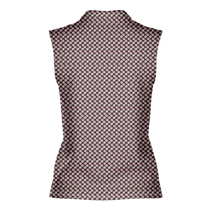 Whip Cream Dream - Ladies Sleeveless Golf Polo Shirt