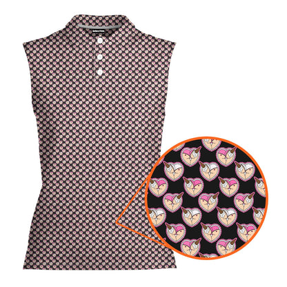 Whip Cream Dream - Ladies Sleeveless Golf Polo Shirt