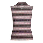 Whip Cream Dream-Women Sleeveless Polo Shirt-Gerbera Prints