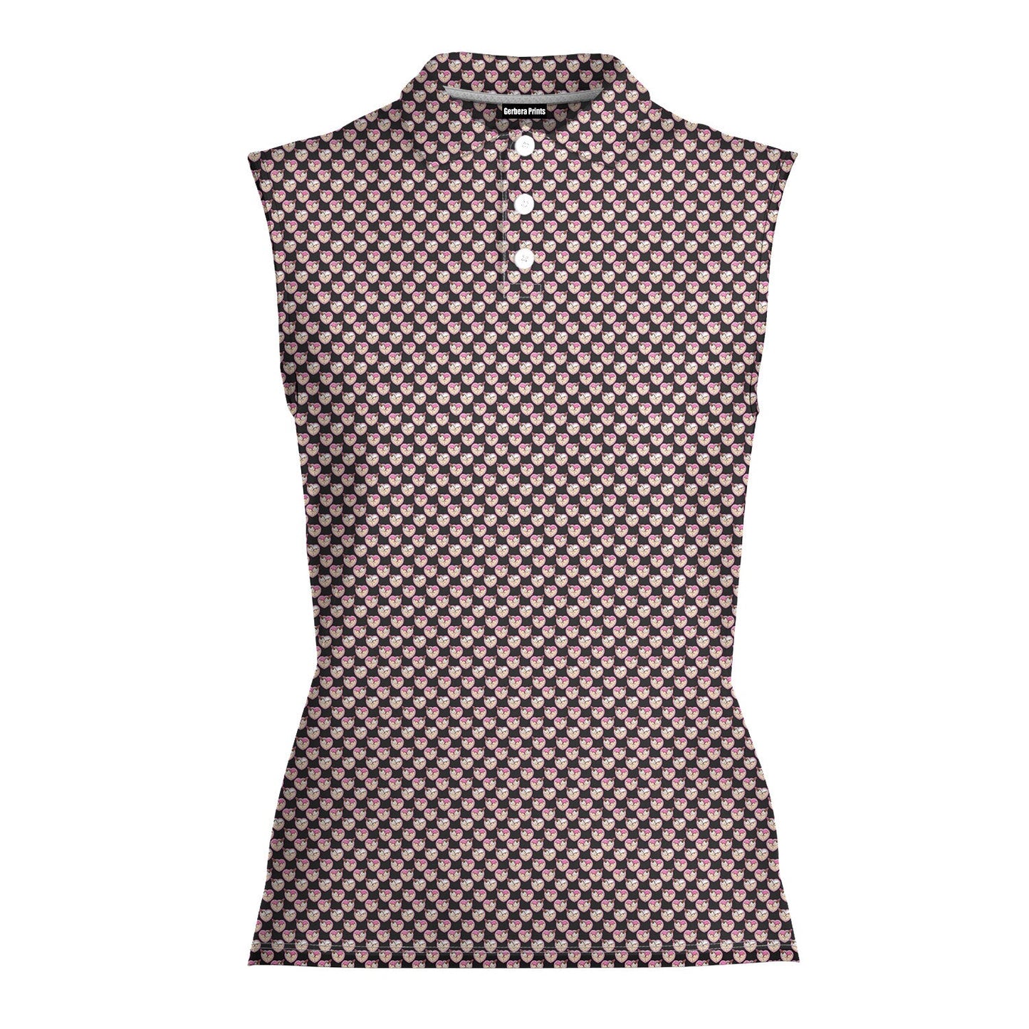 Whip Cream Dream - Ladies Sleeveless Golf Polo Shirt