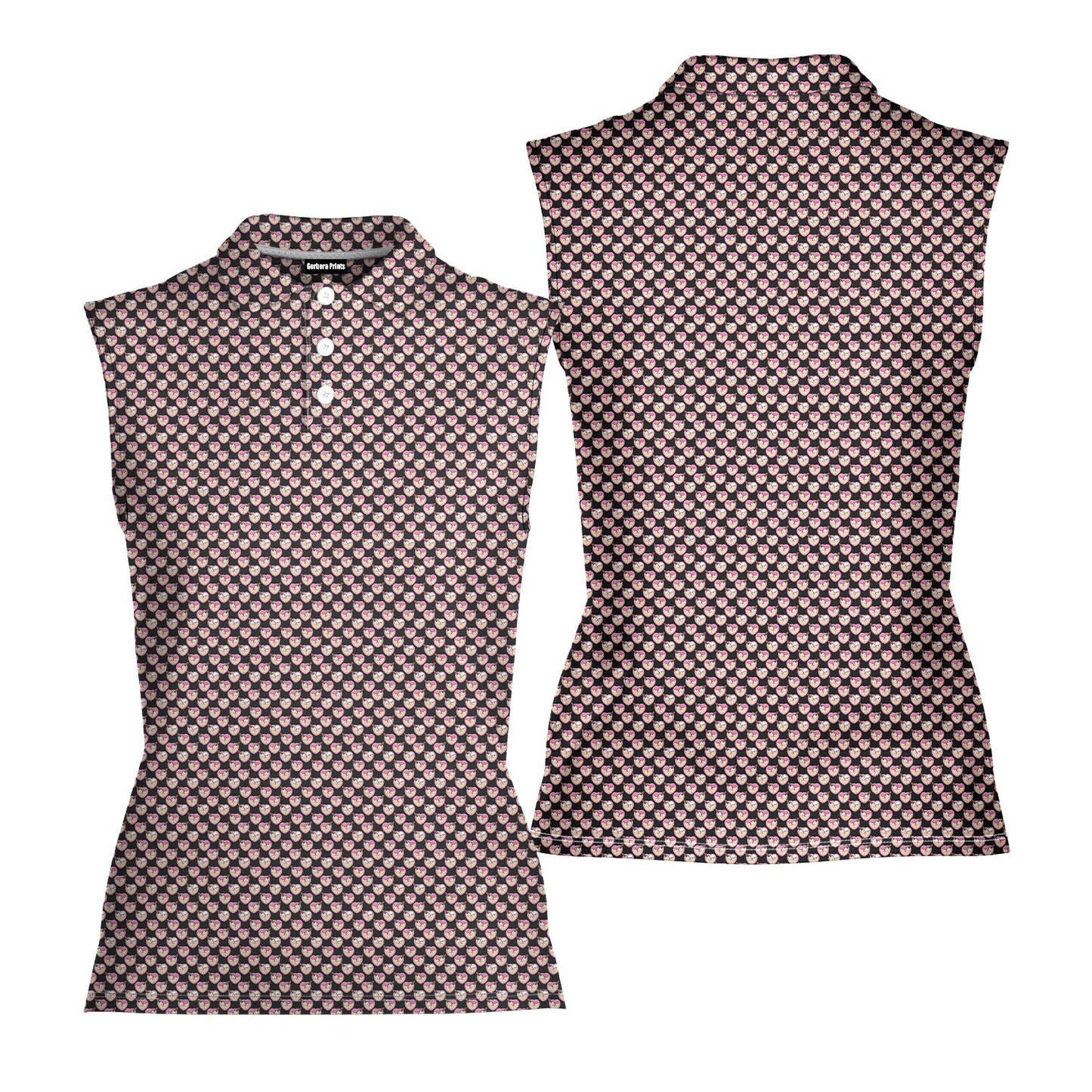Whip Cream Dream - Ladies Sleeveless Golf Polo Shirt