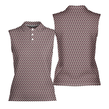 Whip Cream Dream - Ladies Sleeveless Golf Polo Shirt