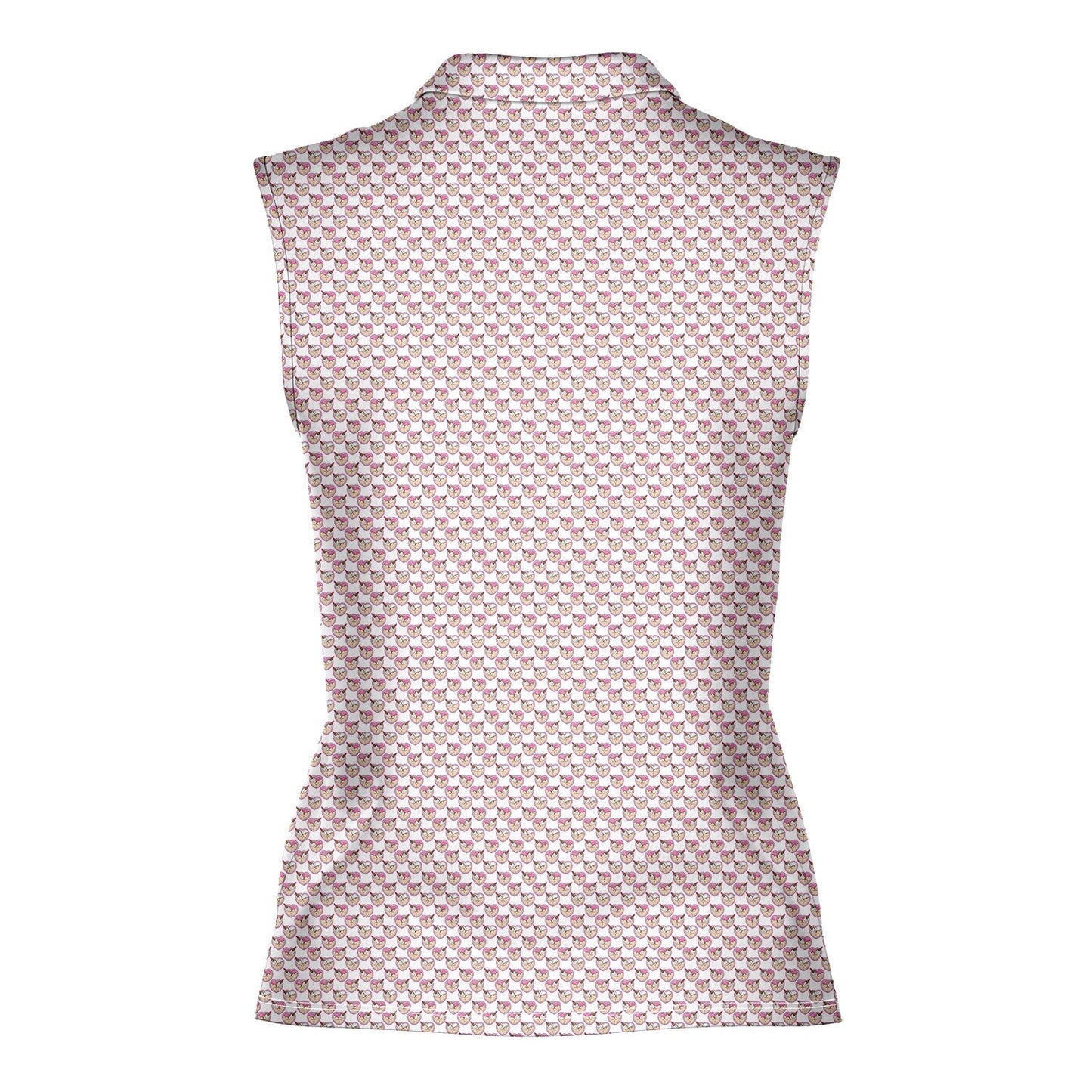 Whip Cream Dream - Ladies Sleeveless Golf Polo Shirt