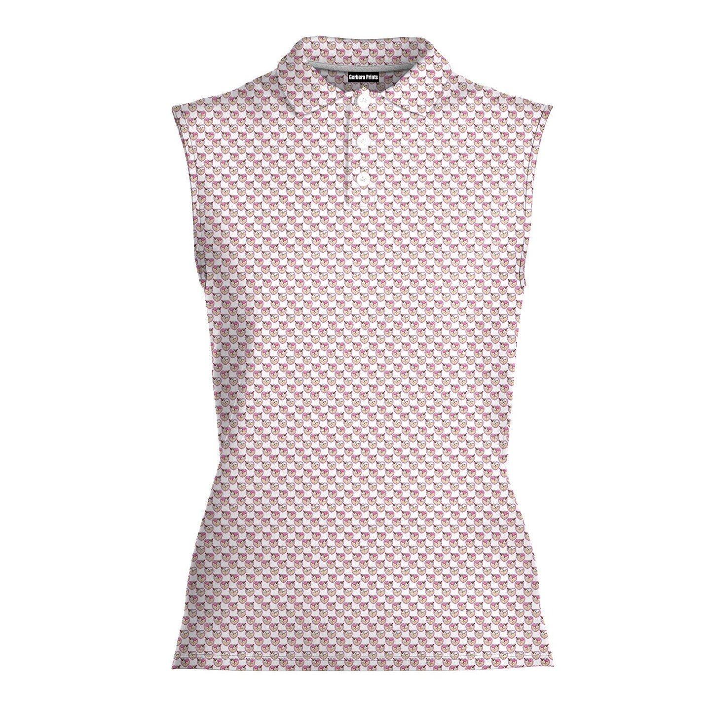 Whip Cream Dream - Ladies Sleeveless Golf Polo Shirt