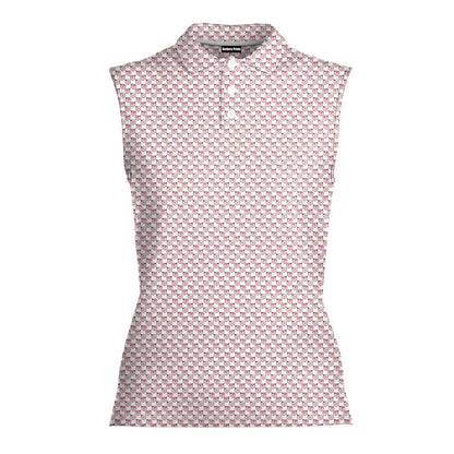 Whip Cream Dream - Ladies Sleeveless Golf Polo Shirt