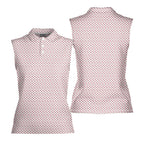 Whip Cream Dream-Women Sleeveless Polo Shirt-Gerbera Prints