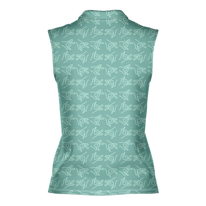 Bean Flicker - Ladies Sleeveless Golf Polo Shirt 