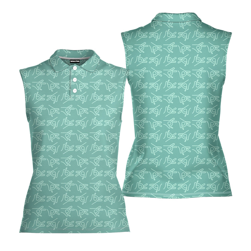 Bean Flicker - Ladies Sleeveless Golf Polo Shirt 
