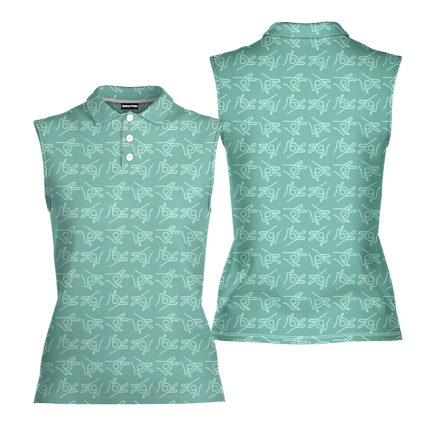 Bean Flicker - Ladies Sleeveless Golf Polo Shirt 