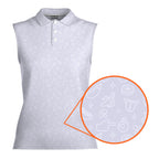 Risky Text - Ladies Sleeveless Golf Polo Shirt