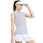 Risky Text - Ladies Sleeveless Golf Polo Shirt