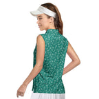 Risky Text - Ladies Sleeveless Golf Polo Shirt