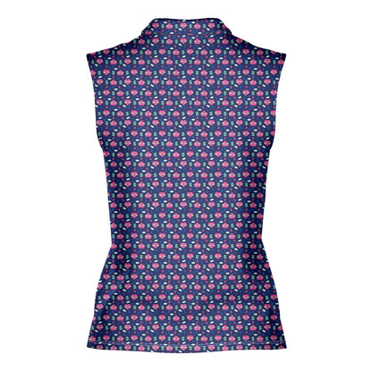 Booty Money - Ladies Sleeveless Golf Polo Shirt 