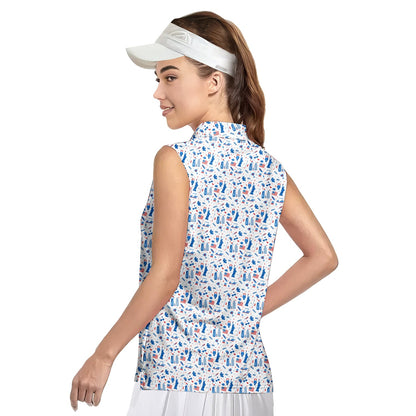 America Golf - Ladies Sleeveless Golf Polo Shirt