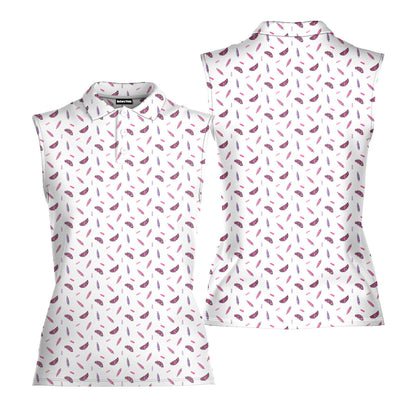 Just Vibin - Ladies Sleeveless Golf Polo Shirt