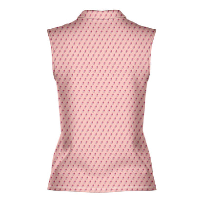Ice Cream - Ladies Sleeveless Golf Polo Shirt