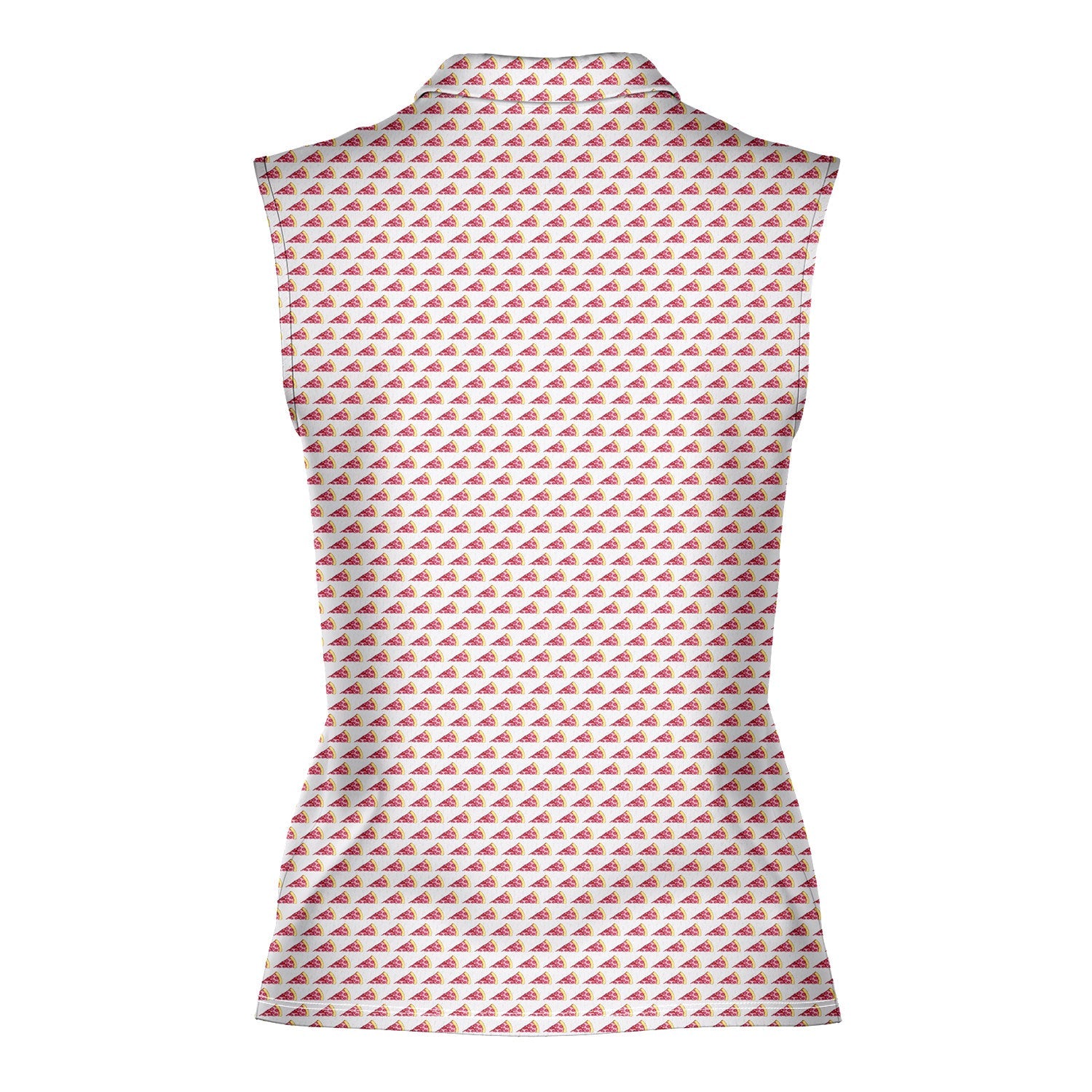 Pizza Slut-Women Sleeveless Polo Shirt-Gerbera Prints