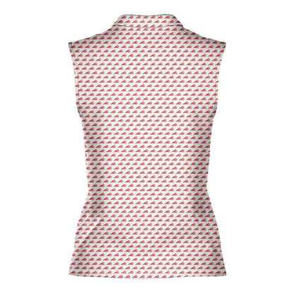 Pizza Slut - Ladies Sleeveless Golf Polo Shirt