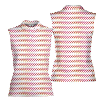 Pizza Slut - Ladies Sleeveless Golf Polo Shirt