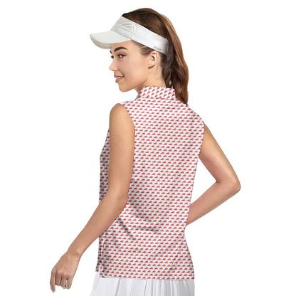 Pizza Slut - Ladies Sleeveless Golf Polo Shirt