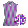 Slutty Pineapple-Women Sleeveless Polo Shirt-Gerbera Prints