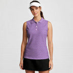 Slutty Pineapple-Women Sleeveless Polo Shirt-Gerbera Prints