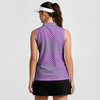 Slutty Pineapple-Women Sleeveless Polo Shirt-Gerbera Prints