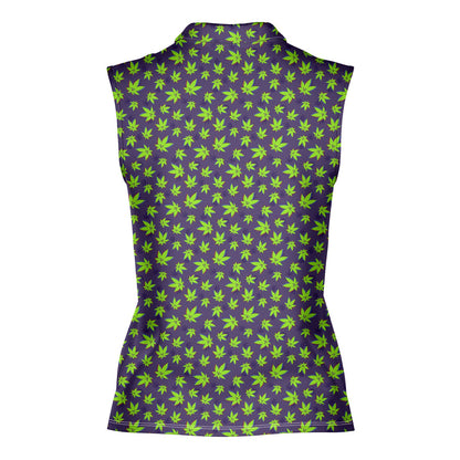 Mary Jane - Ladies Sleeveless Golf Polo Shirt