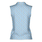 Doggy Style-Women Sleeveless Polo Shirt-Gerbera Prints