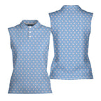 Lovers Rabbits-Women Sleeveless Polo Shirt-Gerbera Prints