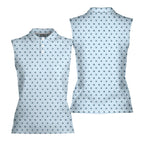 Lovers Rabbits-Women Sleeveless Polo Shirt-Gerbera Prints