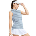 Lovers Rabbits-Women Sleeveless Polo Shirt-Gerbera Prints